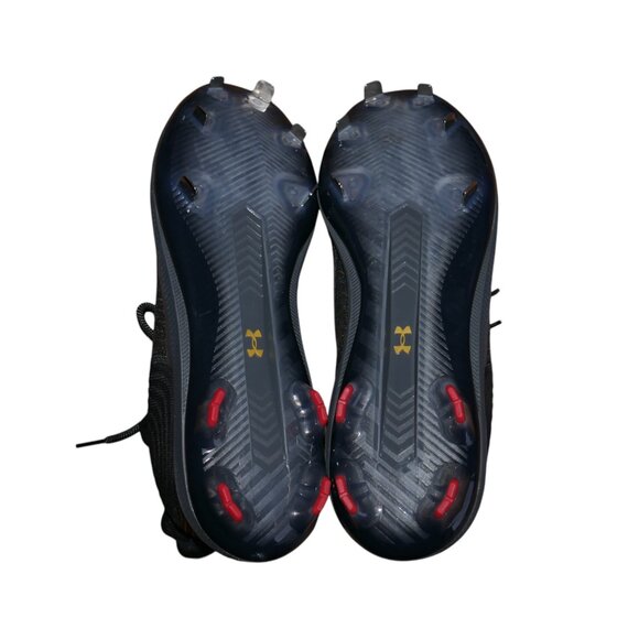 Under Armour Harper 4 Low St Metal Baseball Cleats Mens Size 15 Black/Gold NEW - Picture 6 of 12